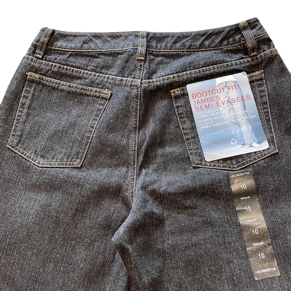 Liz Claiborne Dark Wash Bootcut Jeans - Picture 9 of 13